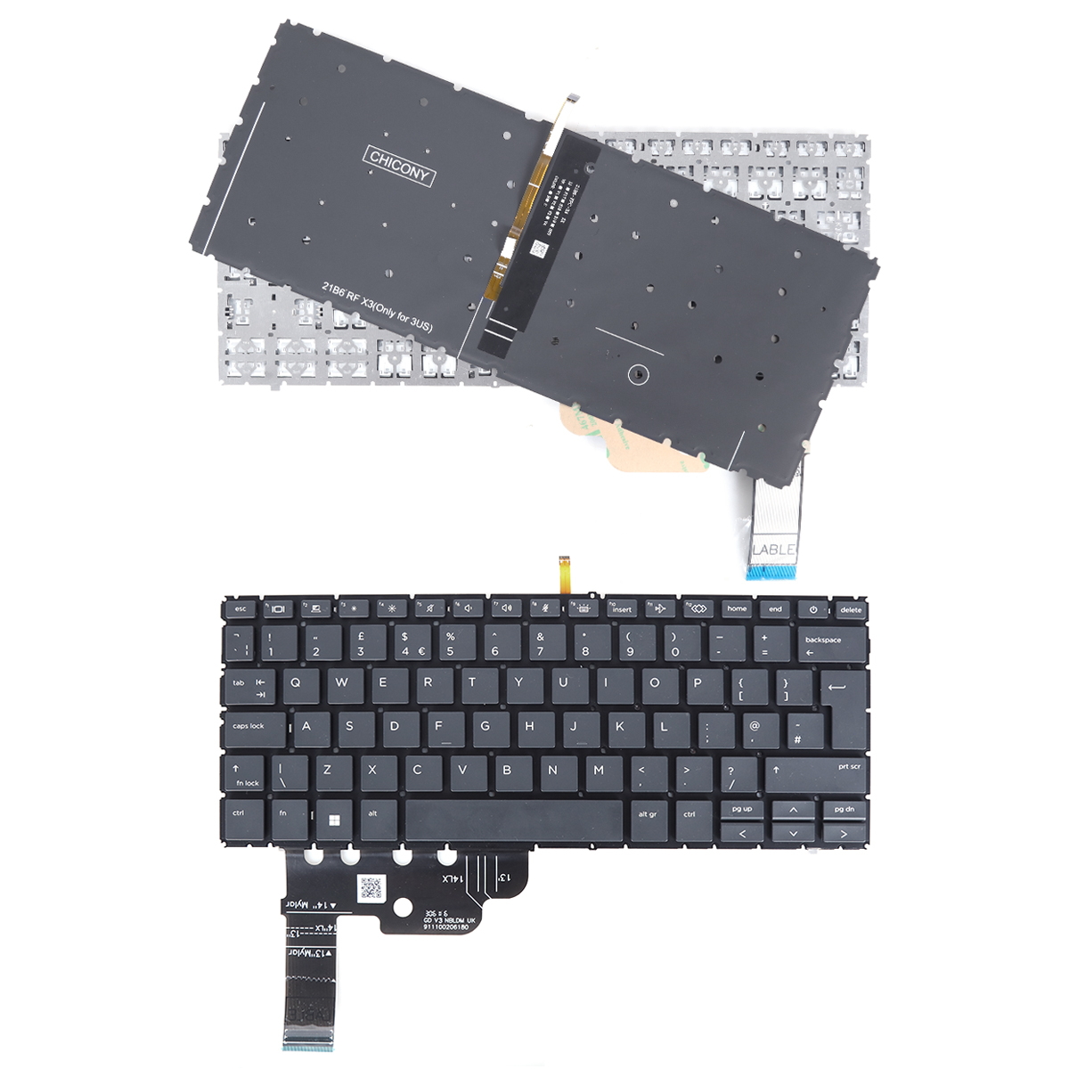 Picture of New Replacement Laptop Keyboard For HP EliteBook 840 830 845 G9 BLACK(backlit WIN8) Uk Layout